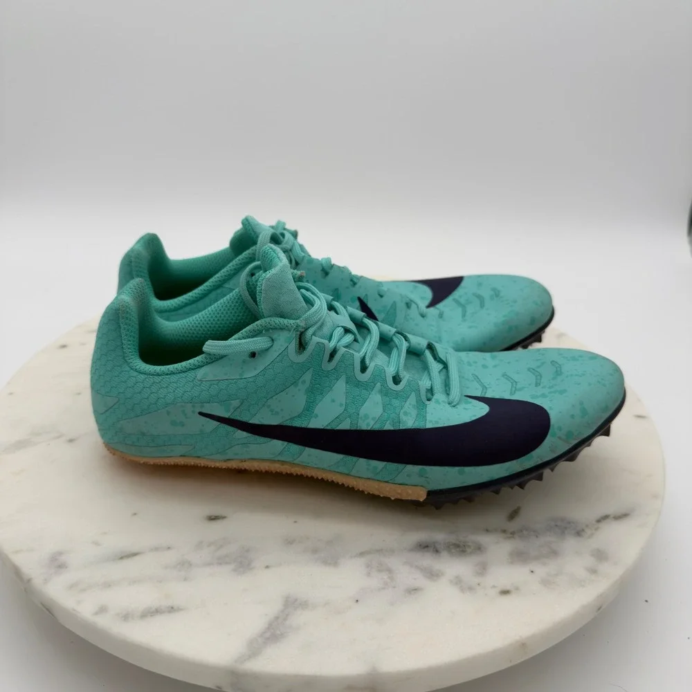 Nike Zoom Rival M 9 Track Spikes Womens‎ 8 Teal Black Racing Shoes 907565 300